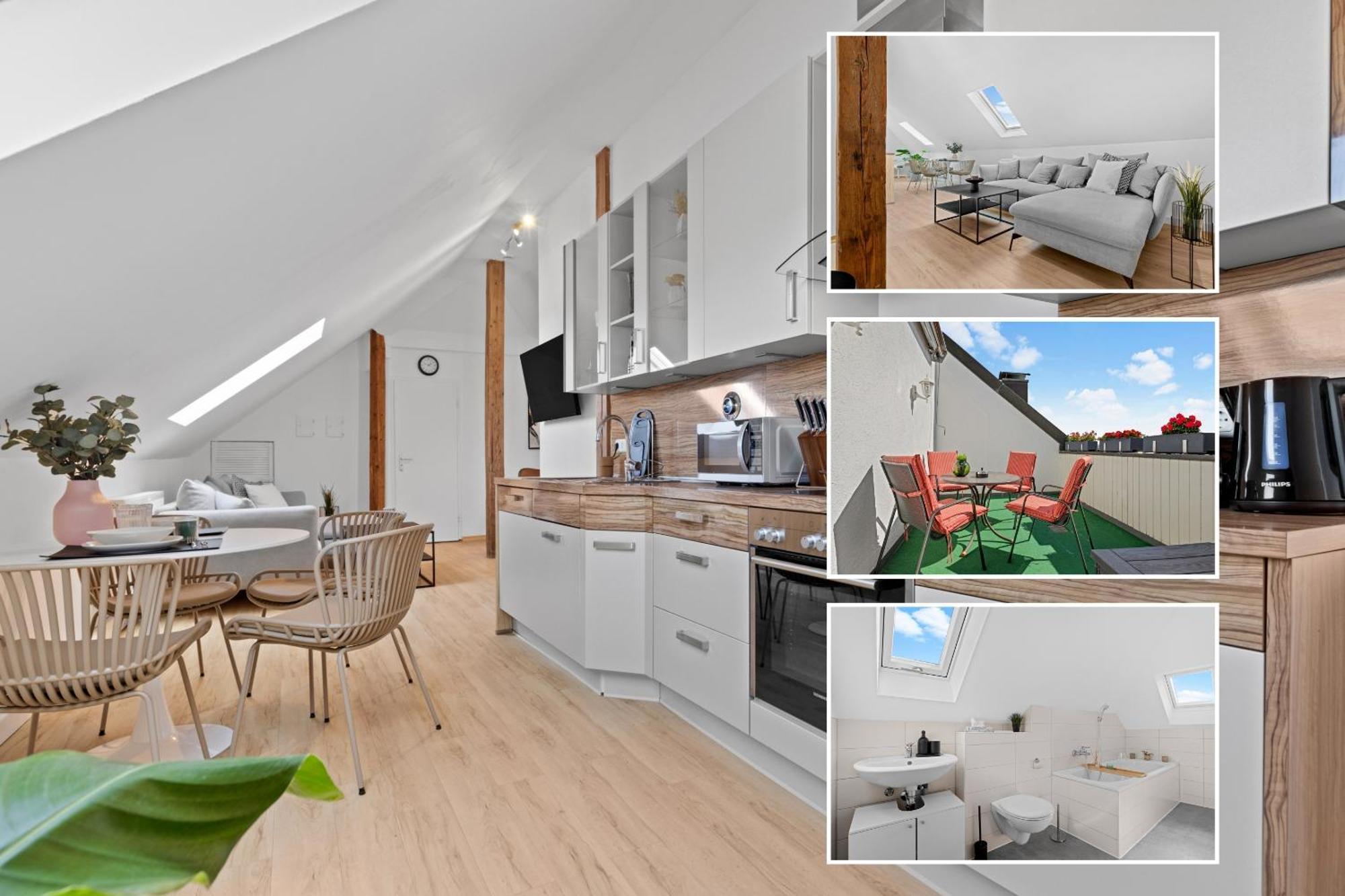 Stilvolle Wohnung: Private Dachterrasse - Zentral Augsburg Exterior photo